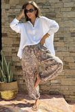 Hush Pillow Cotton Bandana B Classic Barrel Pant Mocha